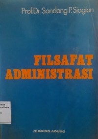 Image of Filsafat Administrasi