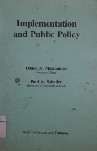 Image of Implementation and Public Policy