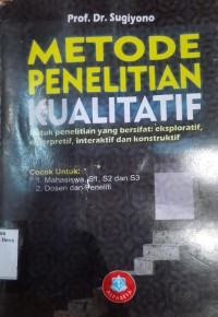 Image of Metode Penelitian Kualitatif