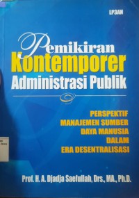 Image of Pemikiran Kontemporer Administrasi Publik