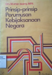 Image of Prinsip-Prinsip Perumusan Kebijaksanaan Negara