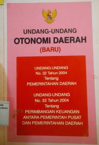 Image of Undang-Undang Otonomi Daerah